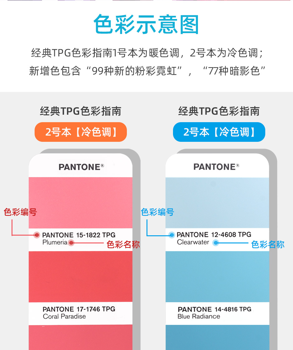 PANTONE潘通色卡TPG色彩指南