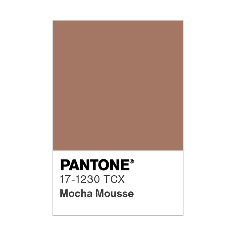 PANTONE 17-1230 Mocha Mousse